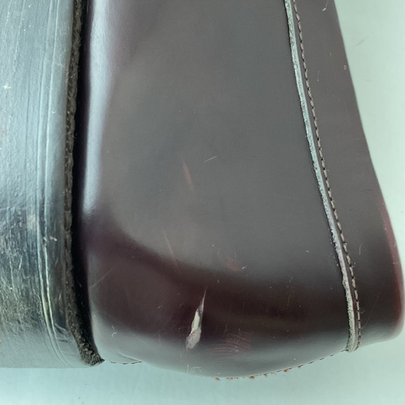 J. Crew Burgundy Leather Split Toe Penny Loafers Men's Size 10.5 - Picture 13 of 16